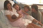 Family with newborn in Maternity Unit Family with newborn in Maternity Unit